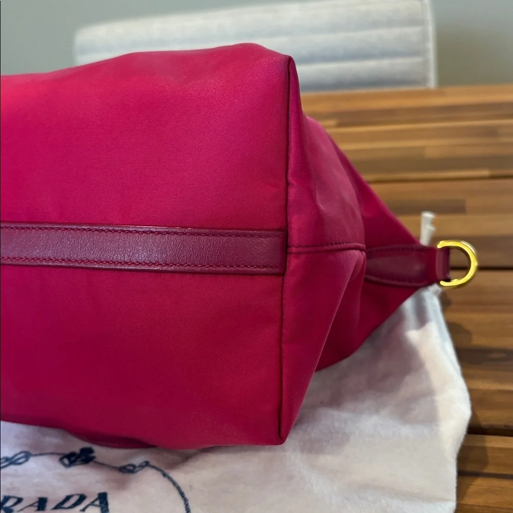 Authentic Prada Borsa Mano Ibisco Tessuto Purse with Strap - Picture 9 of 15